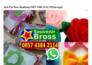 Jual Pin Bros Bandung 0857 4384 2114[wa]