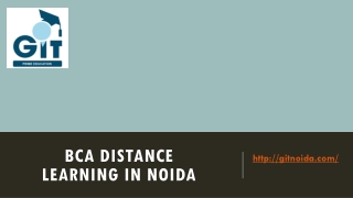 BCA Distance learning in Noida