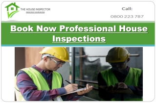 Book Now Professional House Inspections