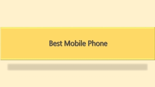 Best Mobile Phone