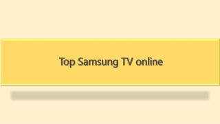 Top Samsung TV online