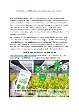 Farm Management Software Market