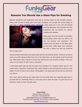 Reasons You Should Use a Glass Pipe for Smoking