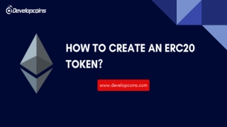 How to create an ERC20 Token?