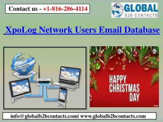 XpoLog Network Users Email Database