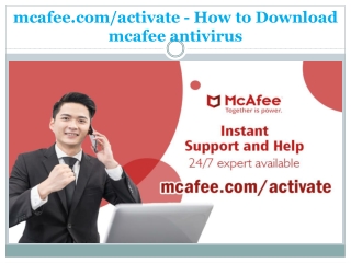 mcafee.com/activate - How to Download mcafee antivirus