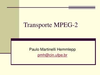 Transporte MPEG-2