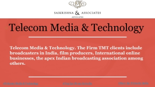Telecom Media & Technology - Saikrishna & Associates