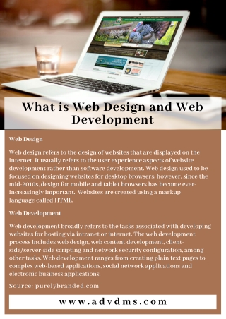 What is Web Design and Web Development