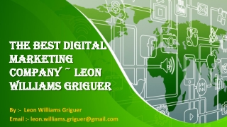 Best Digital Marketing Youtube Channels ~ Leon Williams Griguer
