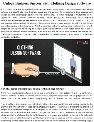 Unlock Business Success with Clothing Design Software