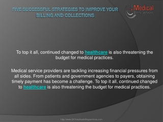 Five successful strategies to improve your billing and collections