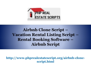 Vacation Rental Listing Script