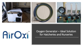 Oxygen Generator – Ideal Solution for Hatcheries and Nurseries