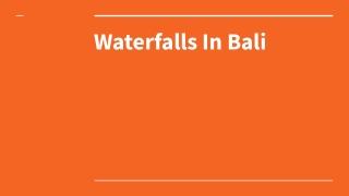 Shoes on loose: Waterfalls in Bali