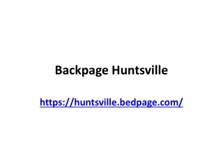 Backpage Huntsville