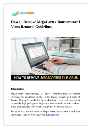 MegaCortex Ransomware | Guide to remove it from system