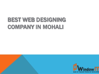 Best Web Designing Company in Chandigarh