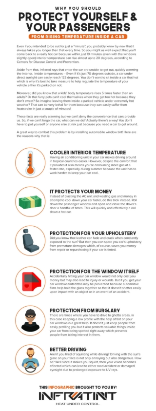 Why you should protect yourself and your passengers from rising temperature inside a car