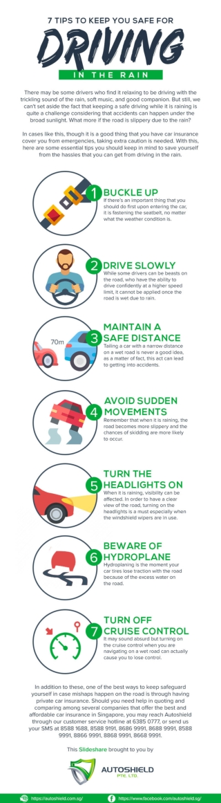 7 Tips to Keep You Safe for Driving in the Rain