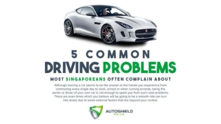 5 common driving problems most singaporeans often complain about