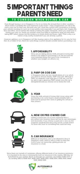 5 Important Things Parents Need to Consider when Buying a Car