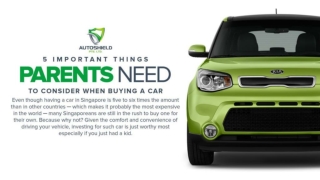 5 important things parents need to consider when buying a car
