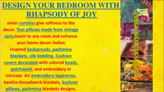 DESIGN YOUR BEDROOM WITH  RHAPSODY OF JOY