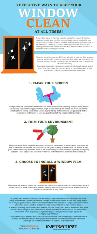 3 Effective Ways to Keep Your Window Clean at All Times!