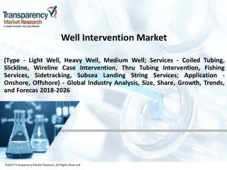 Well Intervention Market