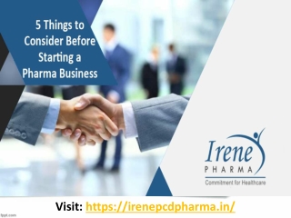 5 Things to Consider Before Starting a Pharma Business