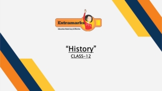 History Board Papers for Class 12 on Extramarks