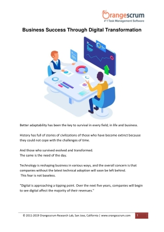 Business Success Through Digital Transformation