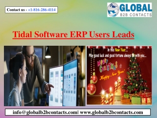 Tidal Software ERP Users Leads