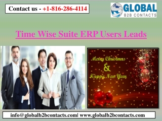 Time Wise Suite ERP Users Leads