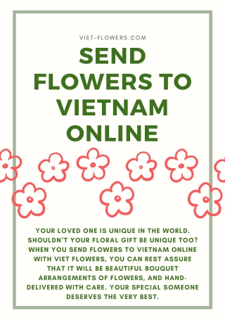Send Flowers to Vietnam online via Viet-flowers.com