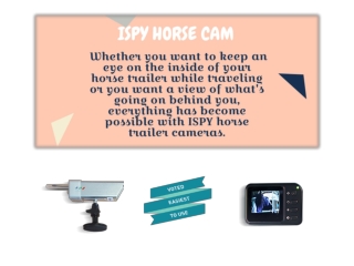 ISpy Wireless Horse Float Camera Set