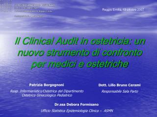 Il Clinical Audit in ostetricia: un nuovo strumento di confronto per medici e ostetriche