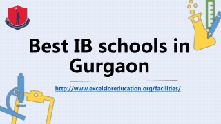 Best IB schools in Gurgaon