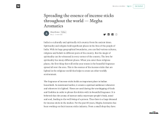 Spreading the essence of incense sticks throughout the world — Megha Aromatics