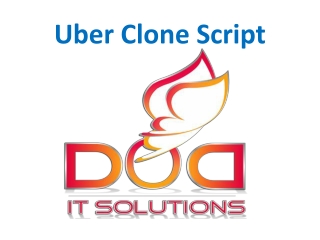 Uber Clone Script | Uber Ready-Made Script | DOD IT SOLUTIONS