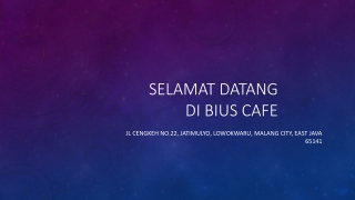 Cafe Bius Malang, Cafe Asik dan gaul