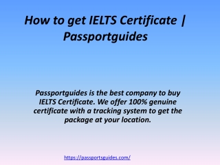 How to get IELTS Certificate | Passportguides