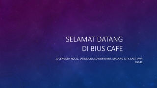 Cafe Malang, Cafe Bius