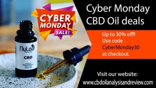 Cyber Monday CBD Oil Deals