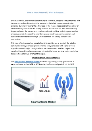 Smart Antennas Market