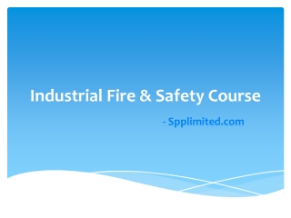 Fire and Safety Course Training in Chennai