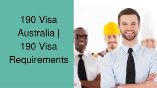 Apply for 190 visa Australia | Migration Agent Perth, WA
