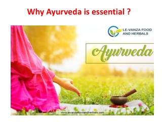 Why Ayurveda is essential