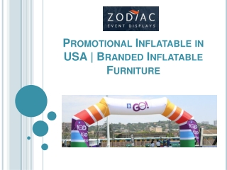 Promotional Inflatable in USA | Branded Inflatable Furniture